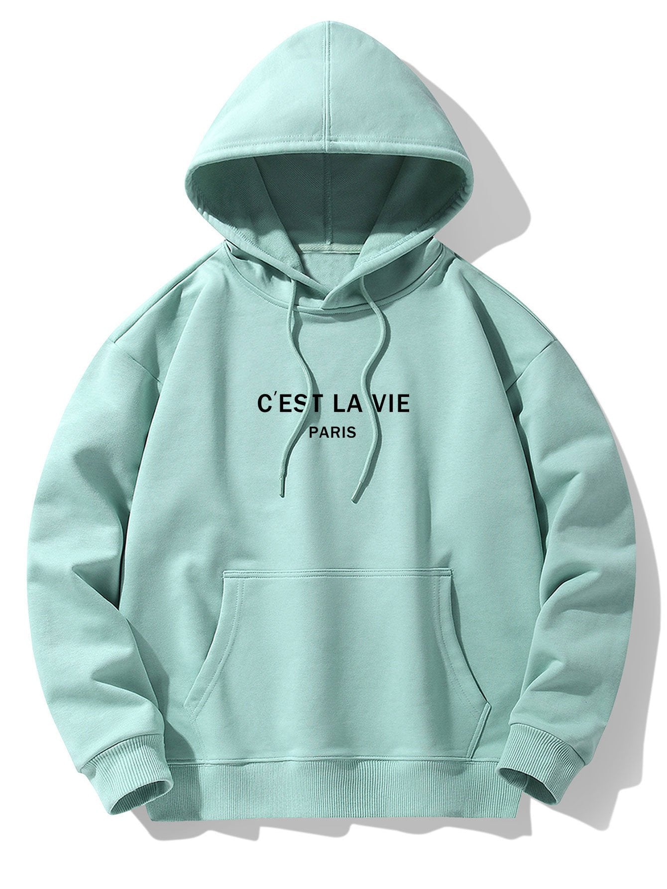 Cyrus | Paris Print Cotton Blend Hoodie