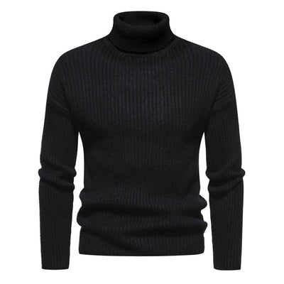 Men's Trtleneck Solid Color Sweater