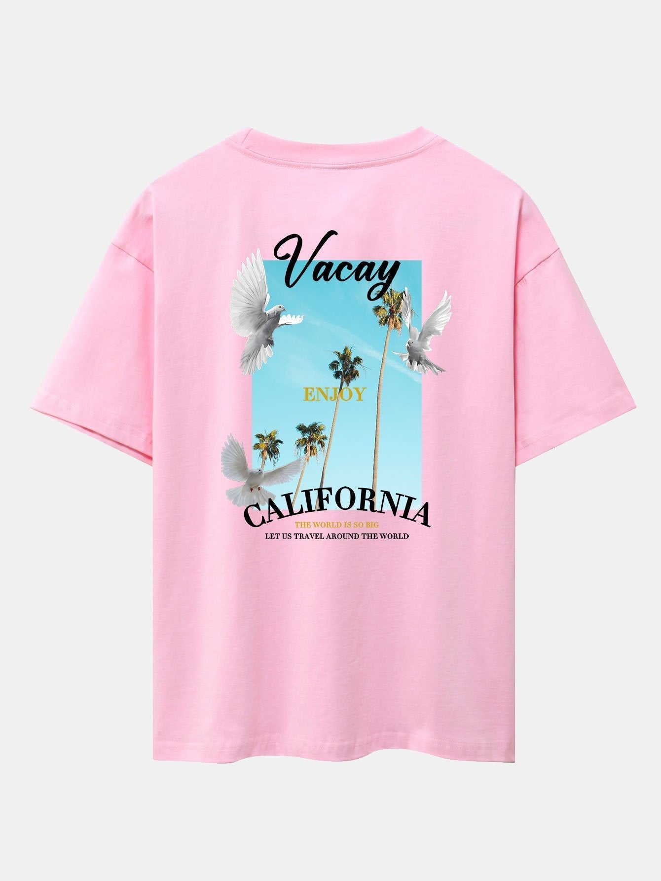 Gaspar® | Dove Back Print Drop Shoulder Oversize T-Shirt