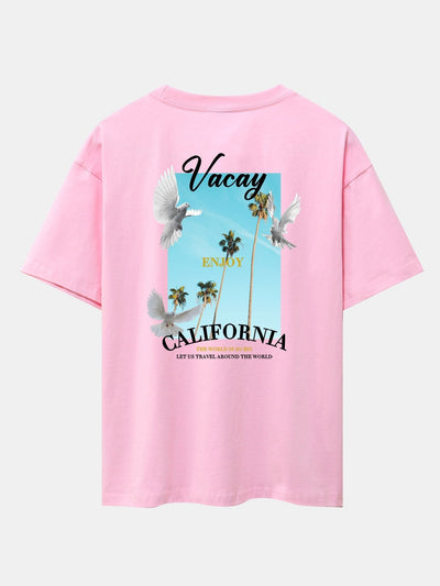 Gaspar® | Dove Back Print Drop Shoulder Oversize T-Shirt