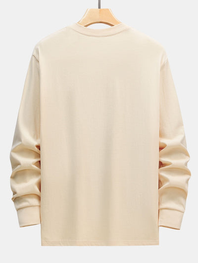 Adelard® | 3 Pieces Basic Long Sleeve Heavy Weight T-Shirts