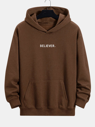 Abner | Believer Print Relax Fit Hoodie