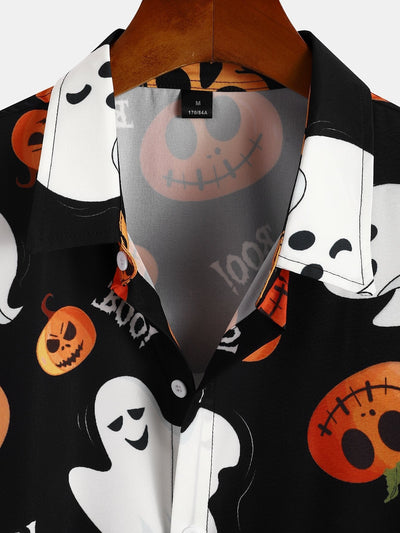 Arnold® | Scary Ghost Pumpkin Print Shirt