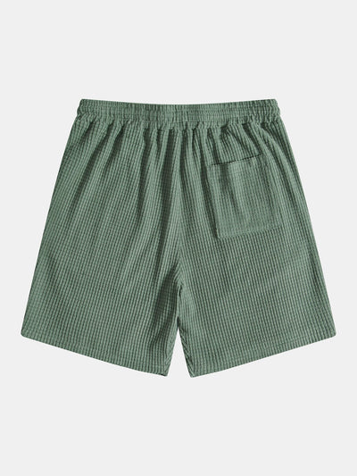 Barbo® | Waffle Drawstring Shorts