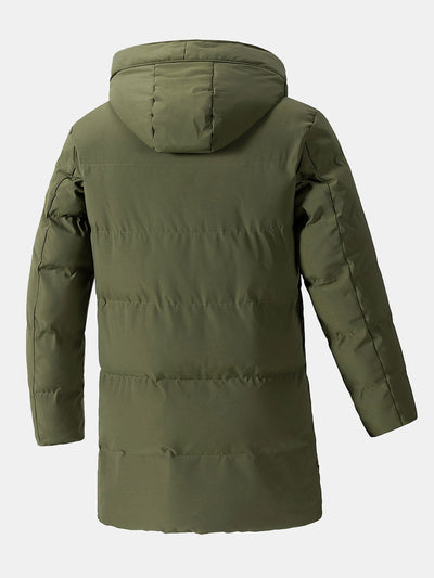 Lennox | Long Line Hooded Puffer Coat