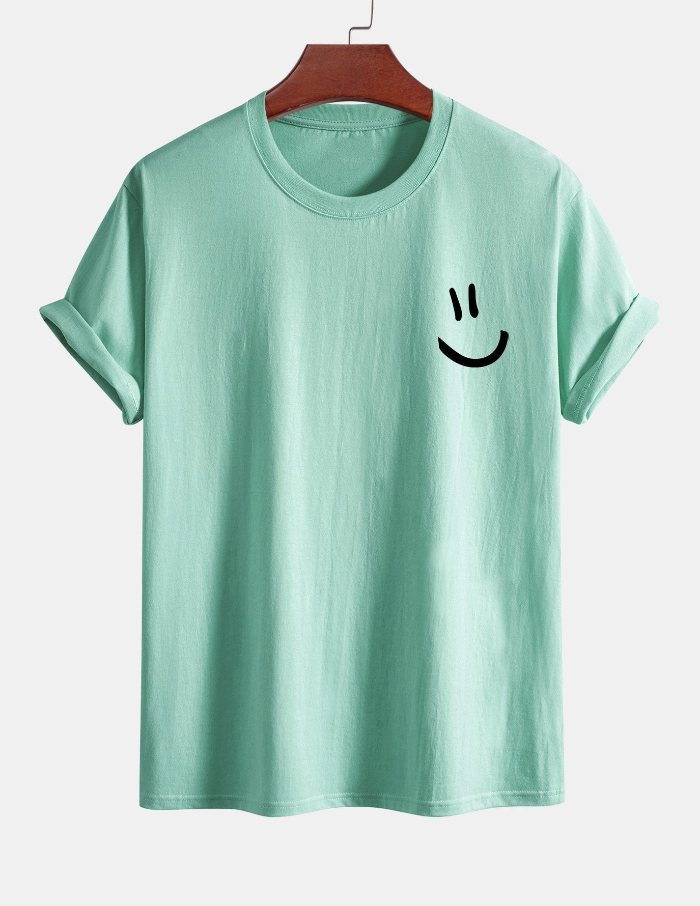 Ernest® | Regular Fit Smiley Face Print Cotton T-Shirt