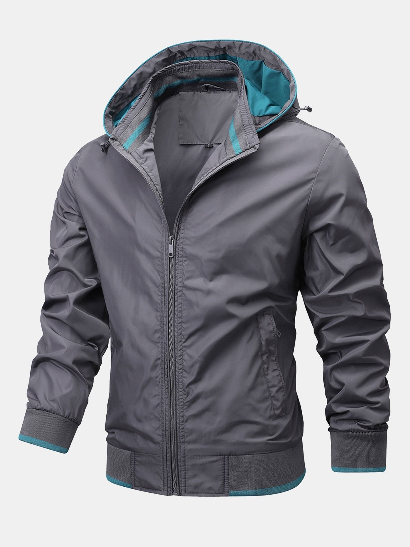 Theo | Contrast Detachable Hooded Jacket