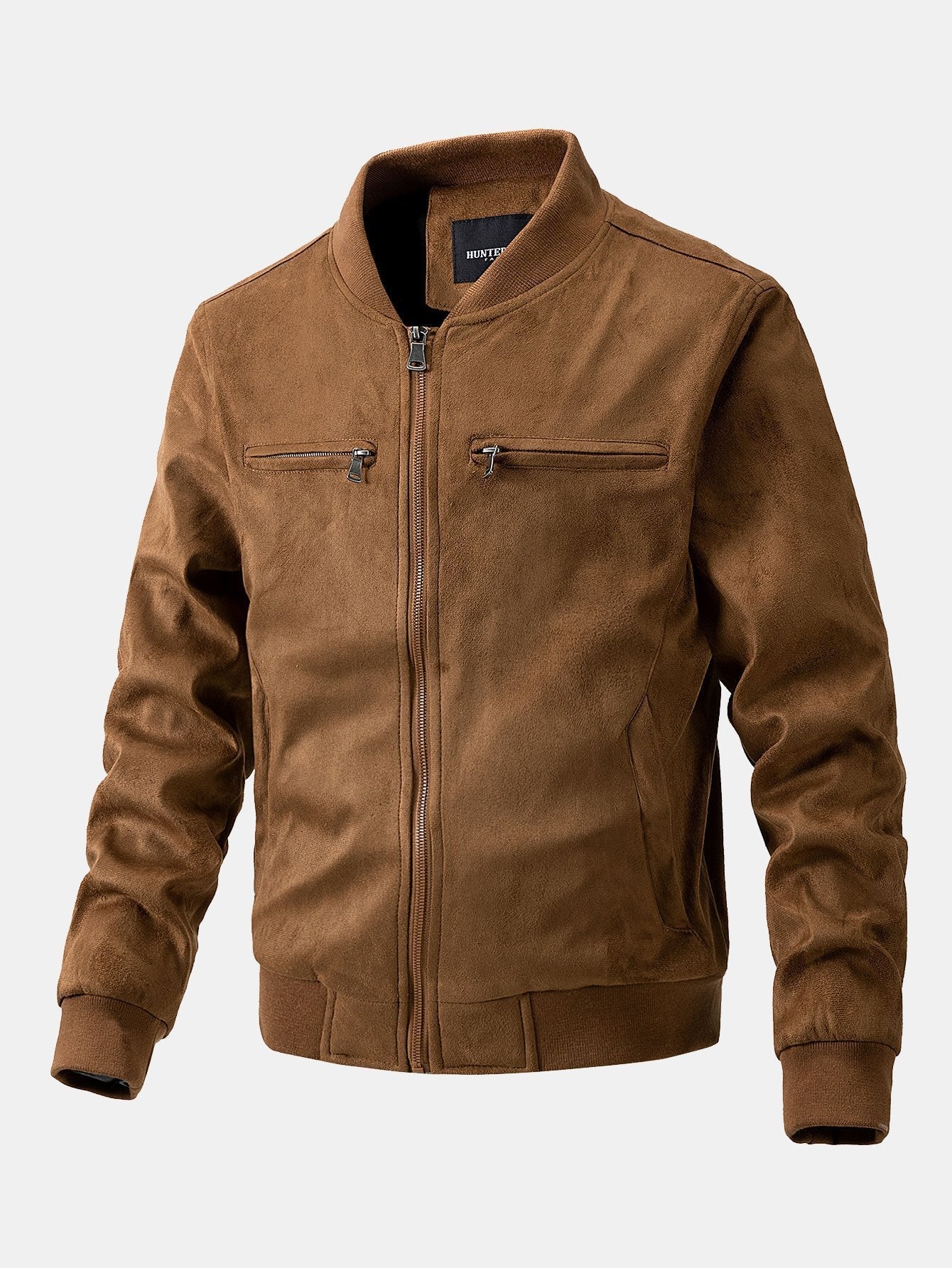 Fletcher | Suede Bomber Jacket With Quilted Liner