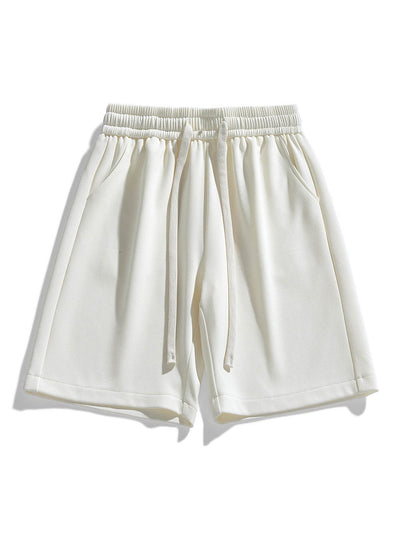 Edgar | Basic Textured Drawstring Shorts