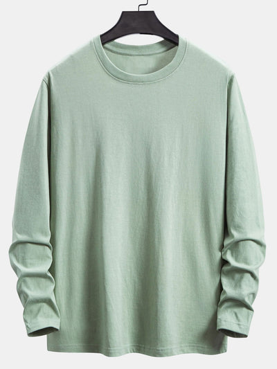 Addison® | 3 Pieces Basic Long Sleeve Cotton T-Shirts