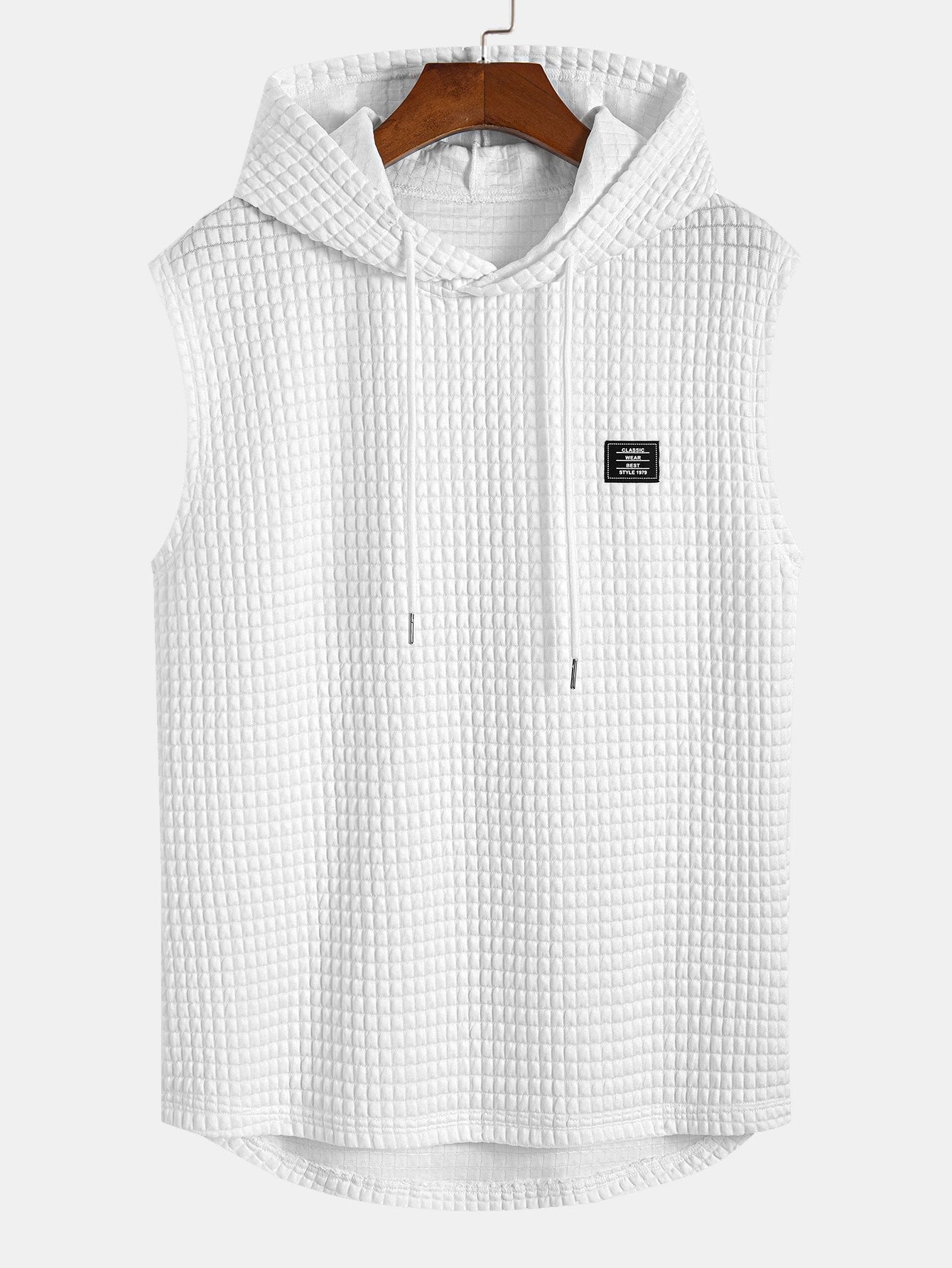 Terence® | Sleeveless Waffle Hooded Vest