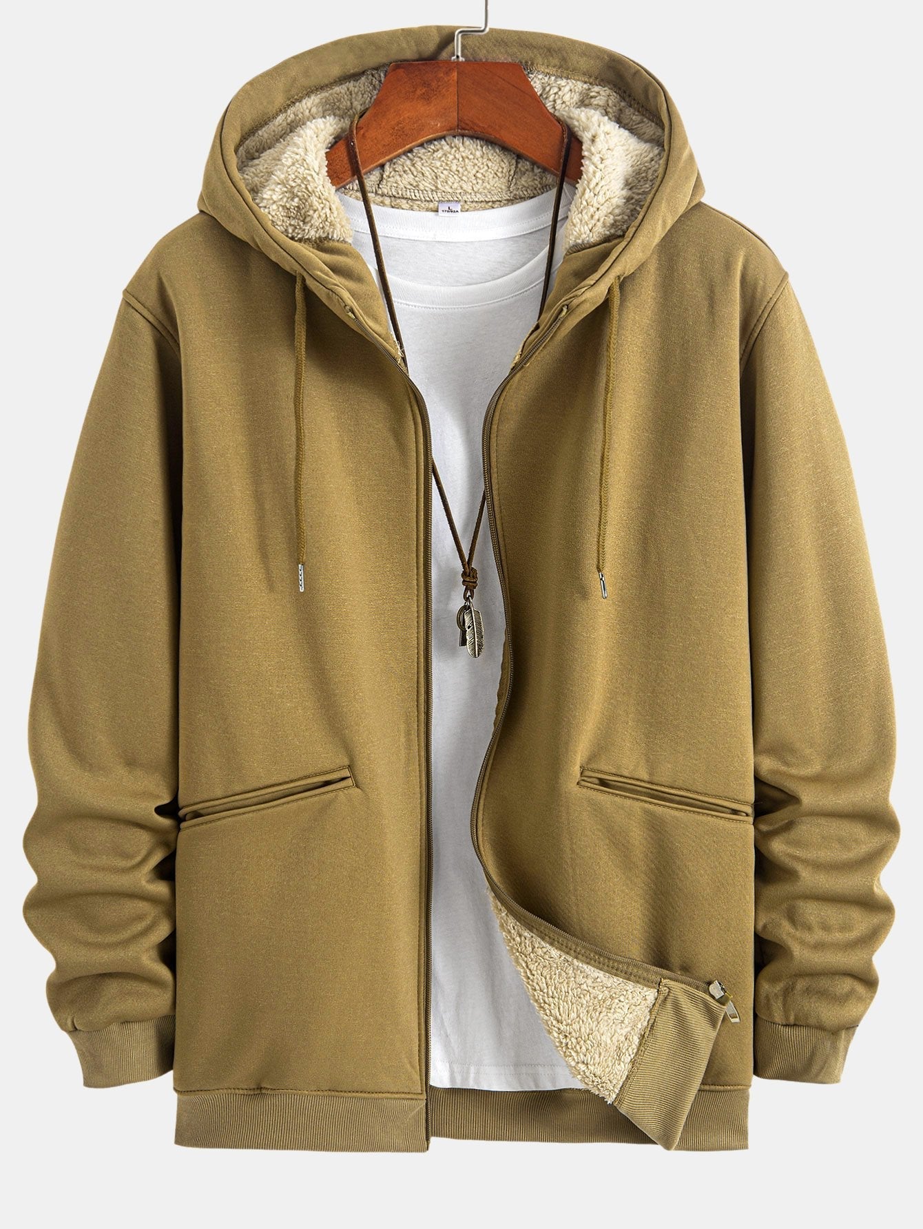 Malachi | Teddy Lined Zip Up Hoodie