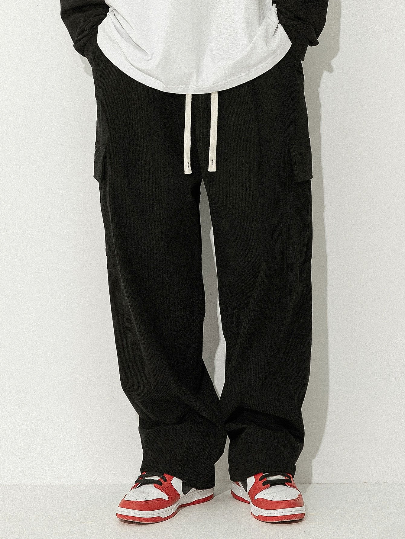 Italo® | Loose Fit Corduroy Cargo Pants