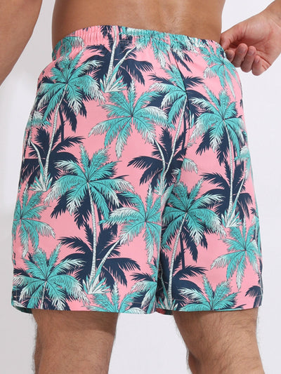 Kobe® | Tropical Print Swim Shorts With Compression Liner