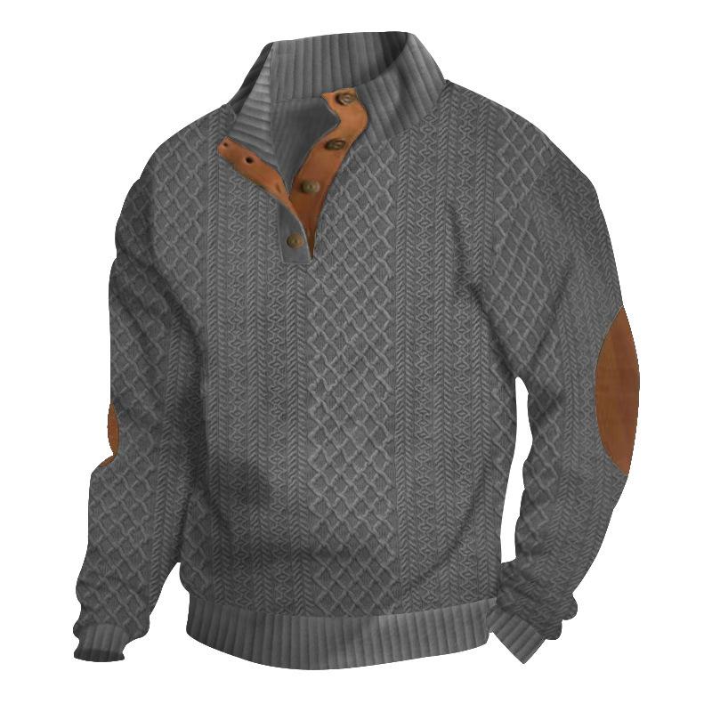 Men's Outdoor Casual Stand Collar Long Sleeve