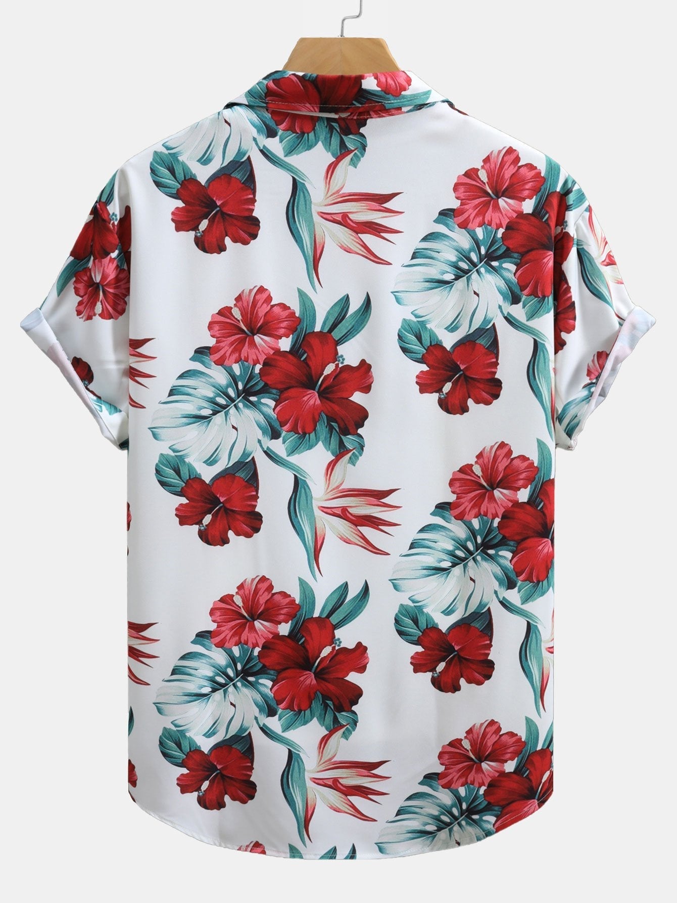 Leo® | Tropical Floral Print Button Up Shirt & Swim Shorts
