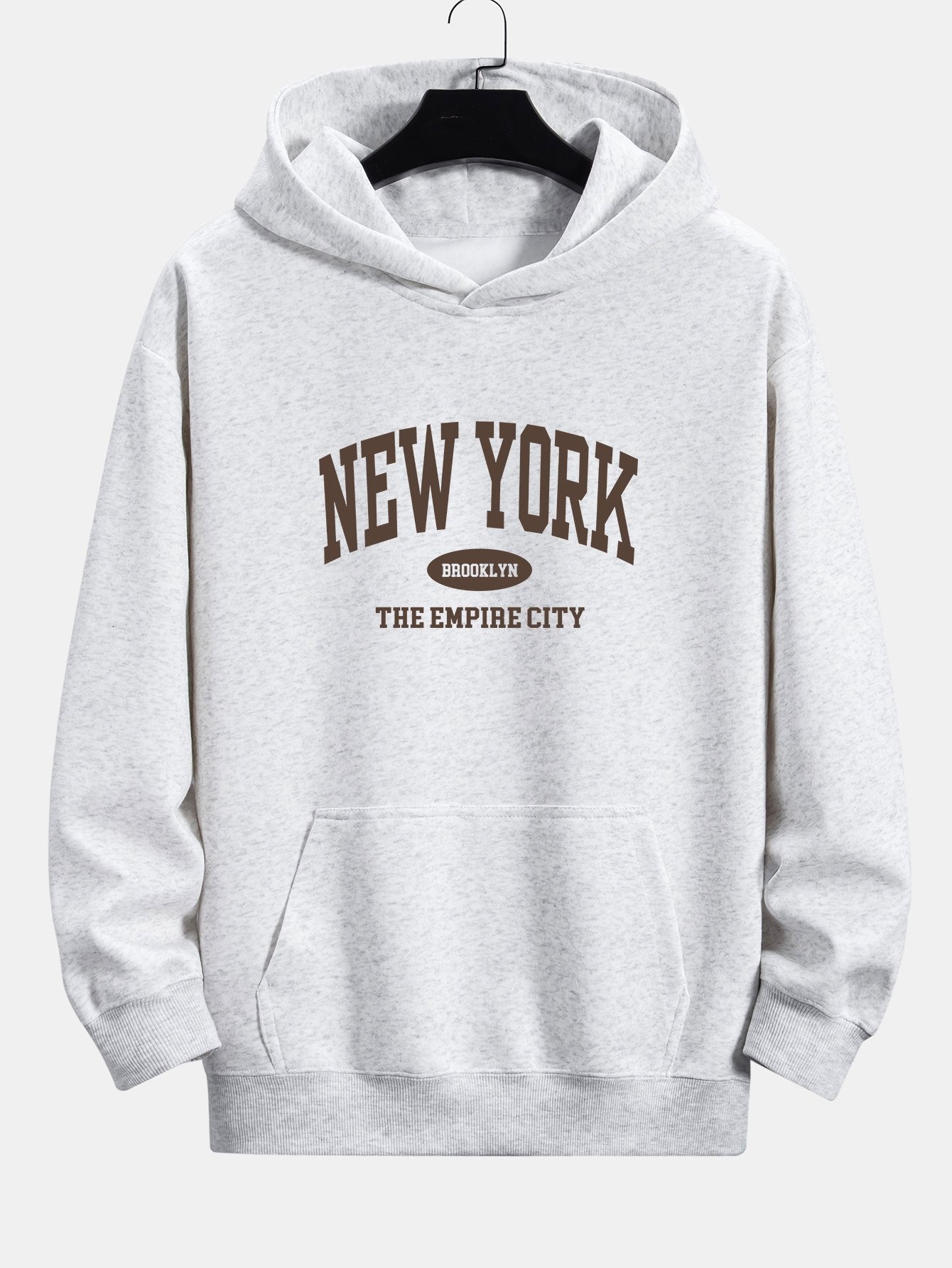 Arthur | New York Slogan Print Relax Fit Hoodie