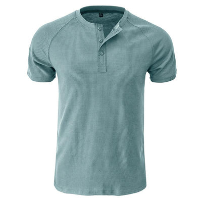Men's gh Gy Short Sleeve Henley T-Shirt
