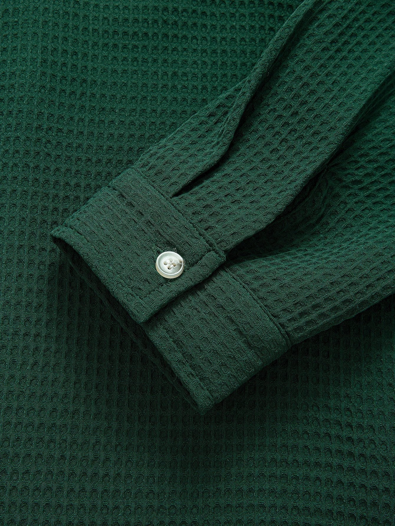 Alcidas® | Long Sleeve Waffle Cuban Collar Shirt