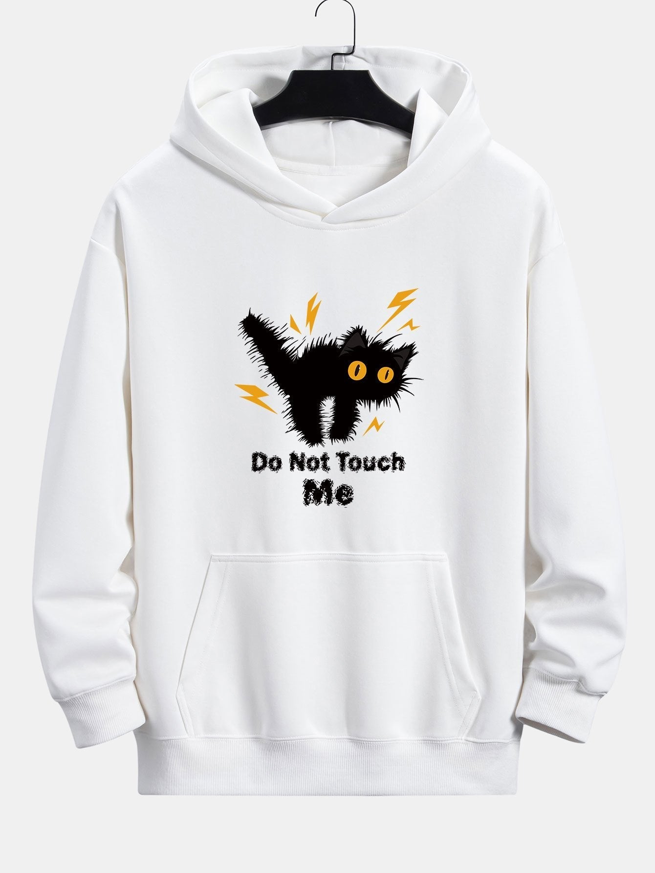 Quintín® | Angry Cat Print Relax Fit Hoodie