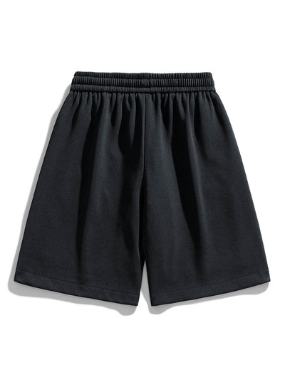 Nicanor | Basic Textured Drawstring Shorts