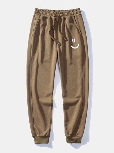 Gervasio® | Smiley Face Print Jogging Pants