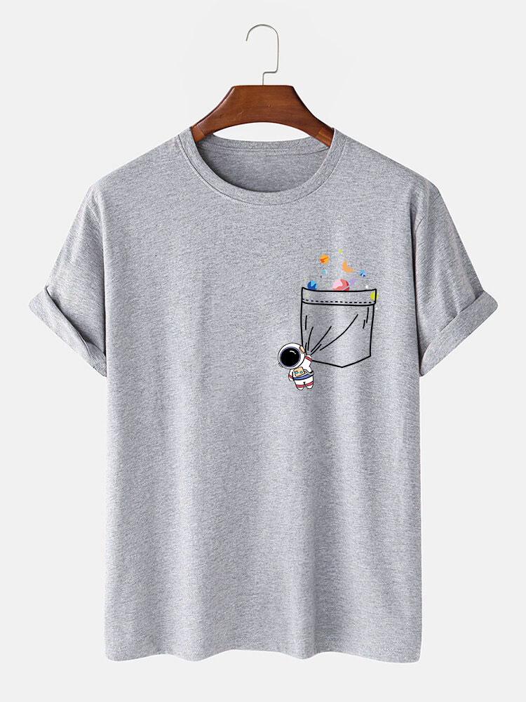 Kiko® | Astronaut Space Pocket Print T-Shirt