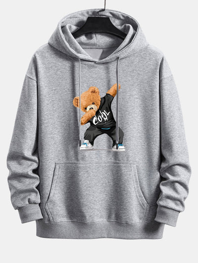 Colby | Cool Bear Print Relax Fit Hoodie