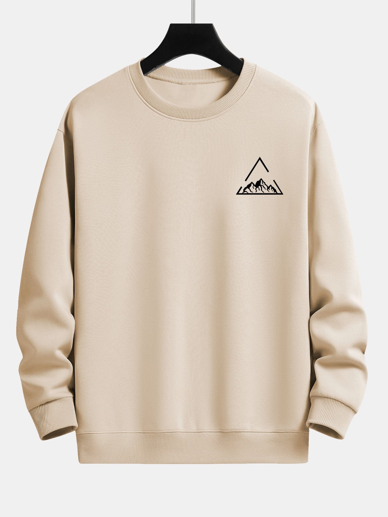 Lars® | Triangle Mountain Print Relax Fit Sweatshirt