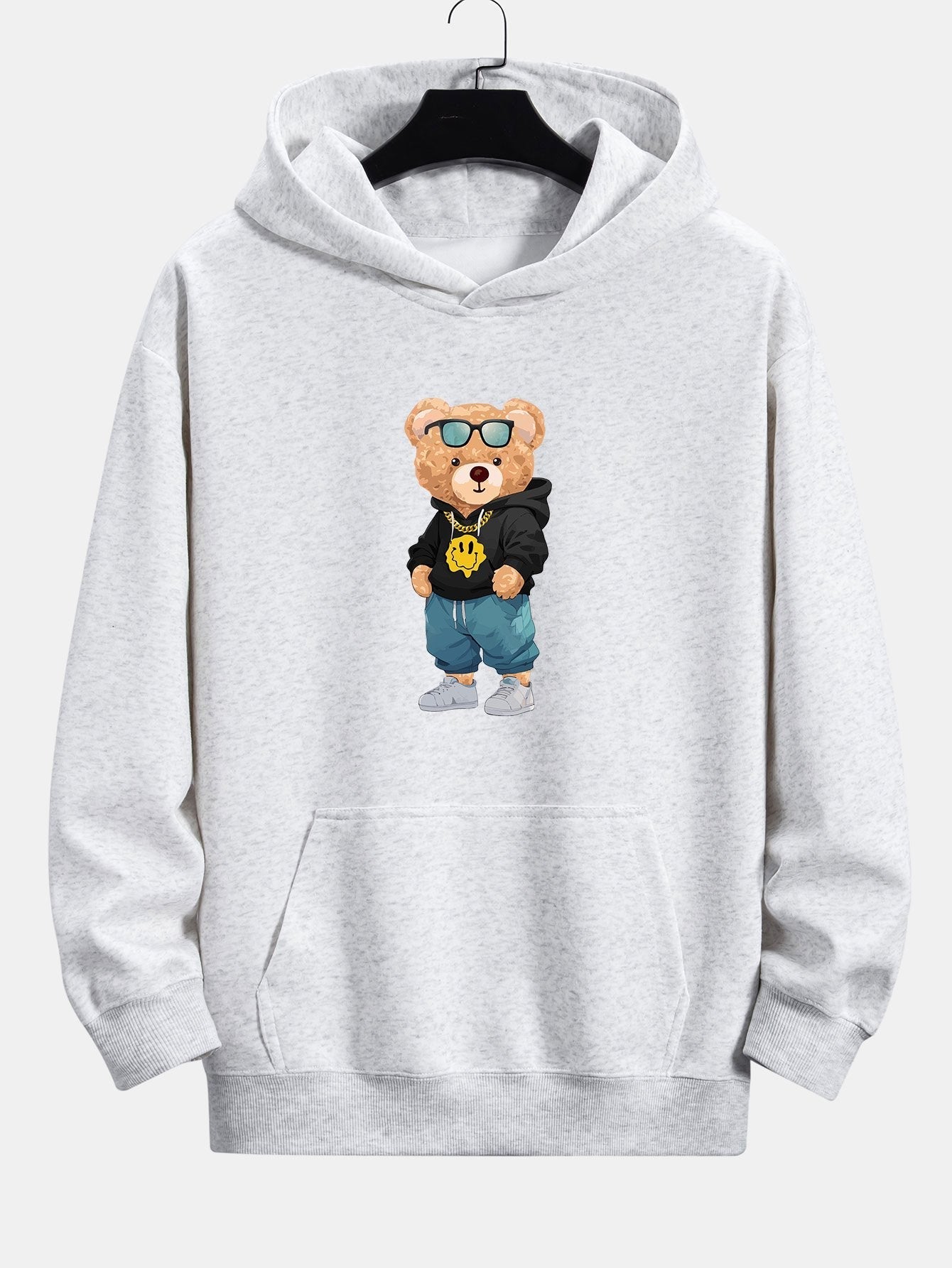 Anthony | Hip Hop Bear Print Relax Fit Hoodie