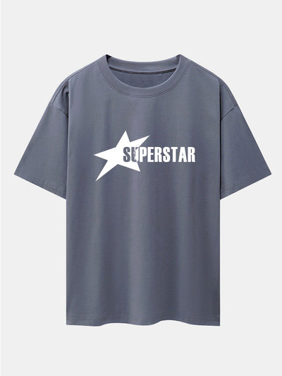 Jamie® | Superstar Print Drop Shoulder Oversize T-Shirt