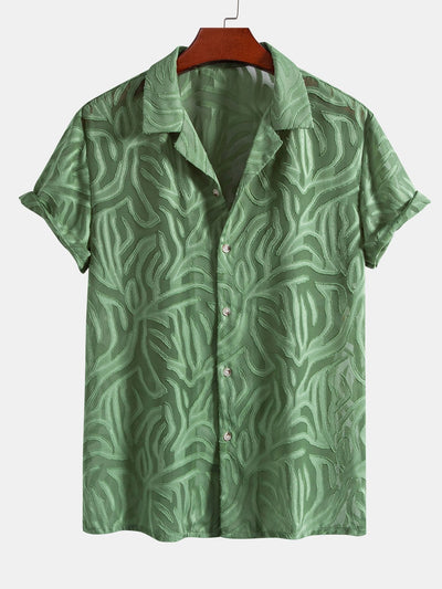 Amaury® | Jacquard Texture Cuban Shirt