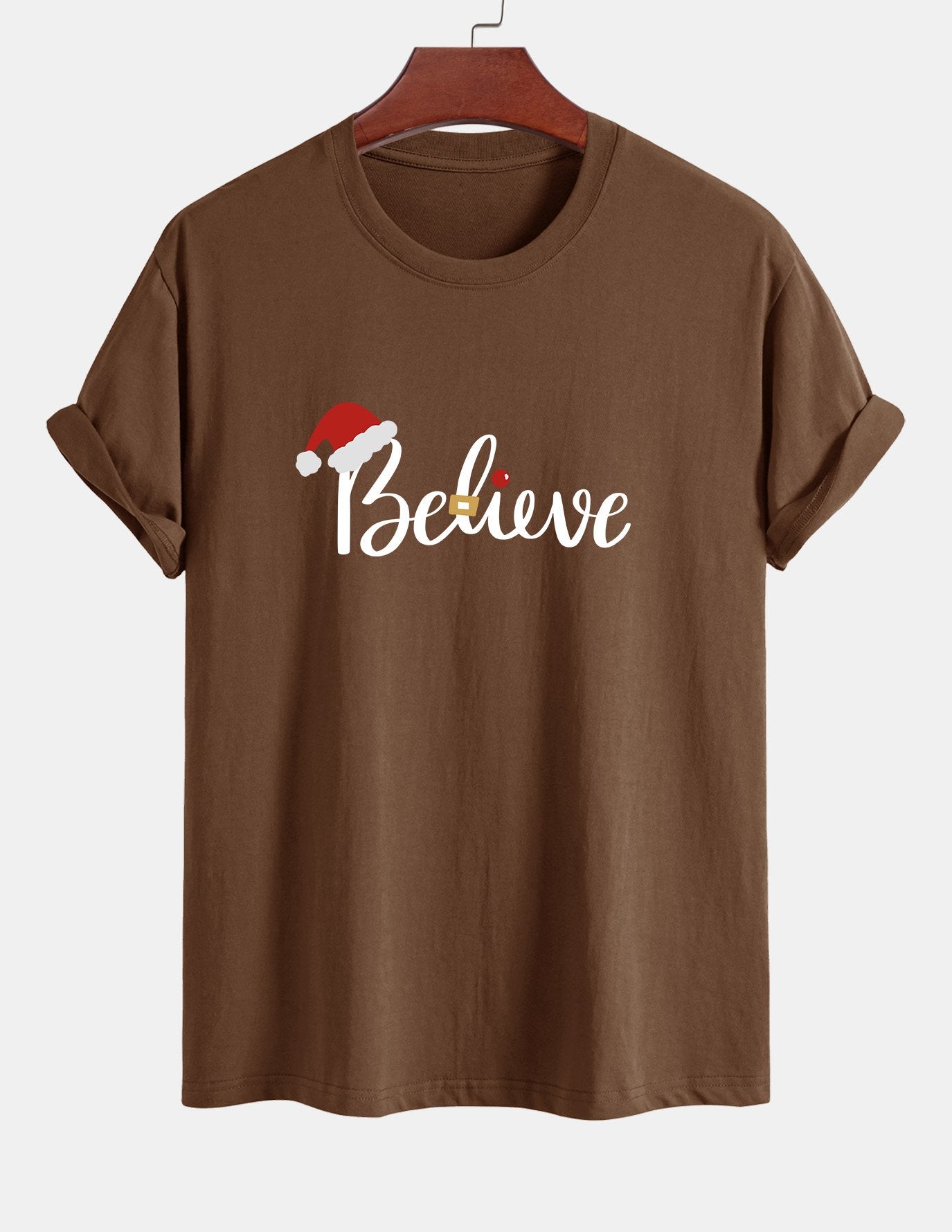 Aitor® | Christmas Believe Print Cotton T-Shirt