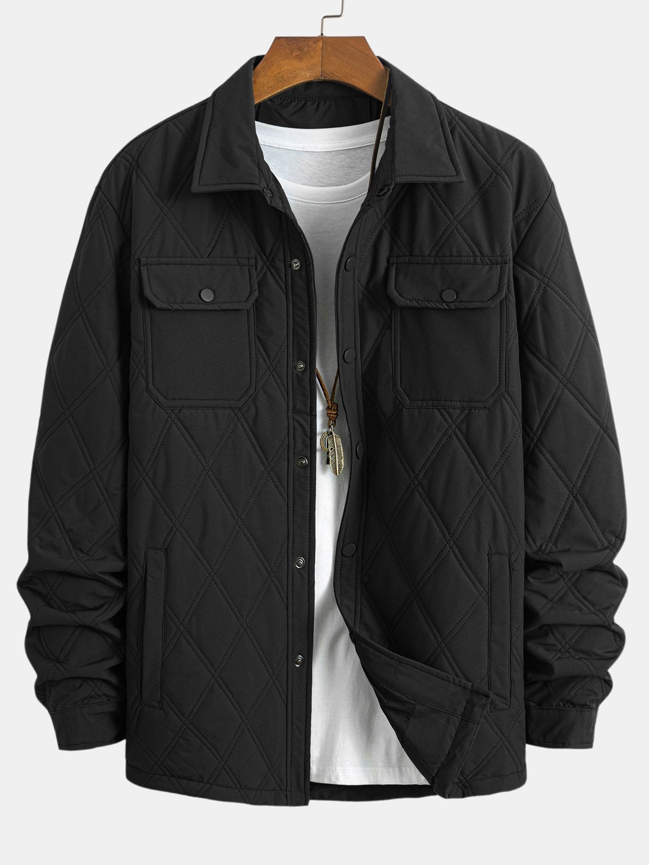 Manuel | Quilted Button Up Overshirt