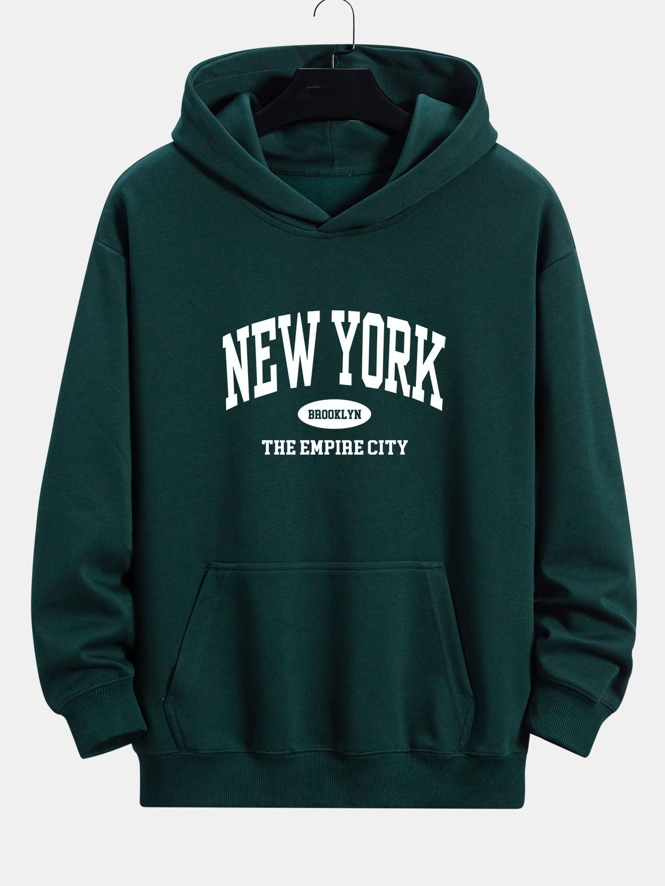 Arthur | New York Slogan Print Relax Fit Hoodie