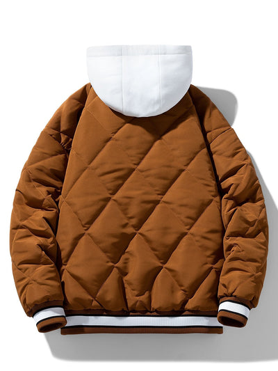 Marco | Quilted Hooded Baseball Jacket