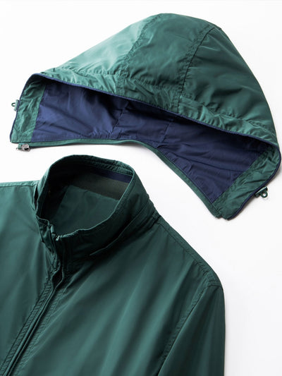 Theo | Contrast Detachable Hooded Jacket