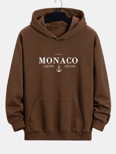 Keith | Monaco Slogan Print Relax Fit Hoodie