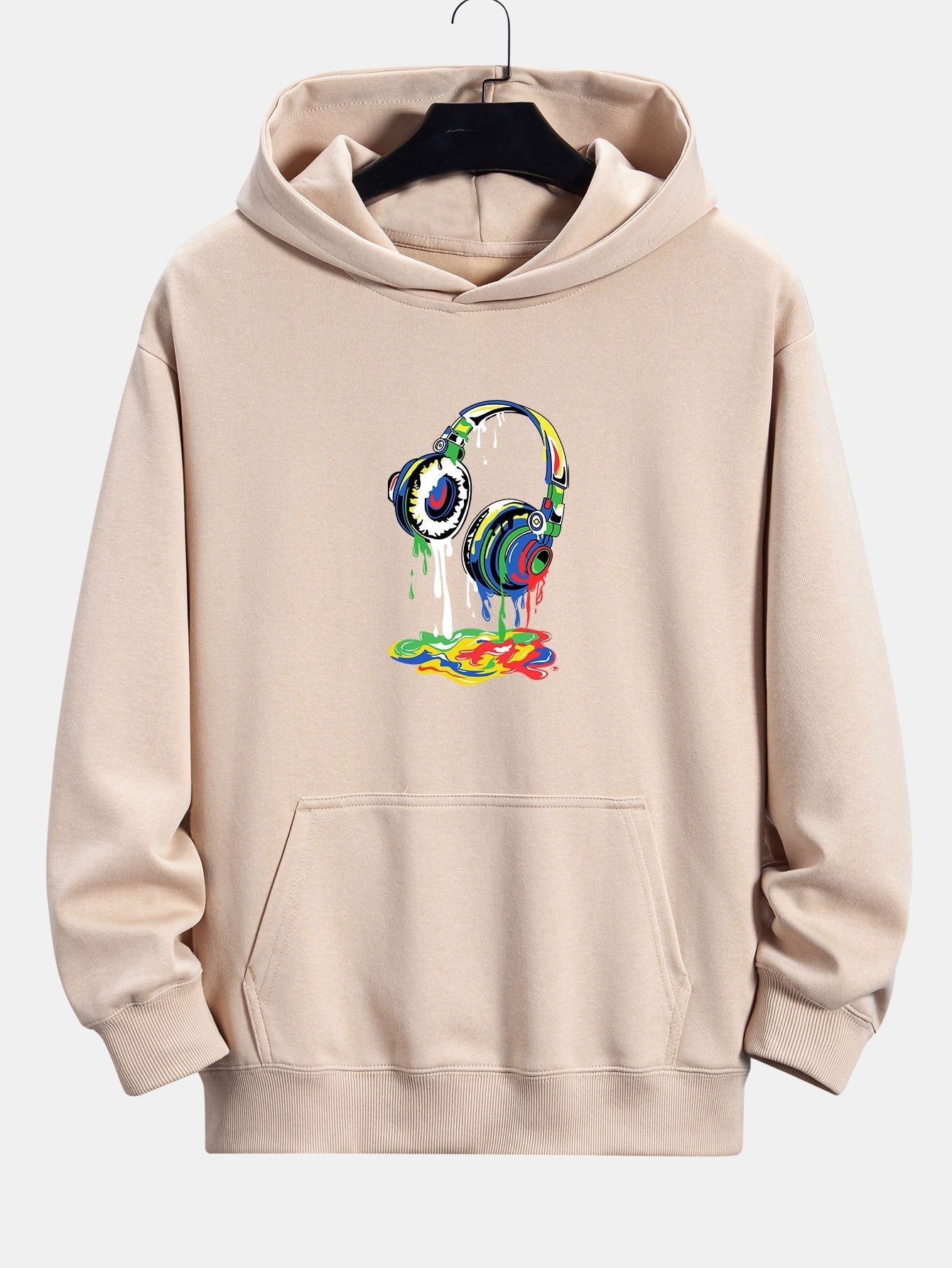 Tyrell | Dissolving Headphones Print Relax Fit Hoodie