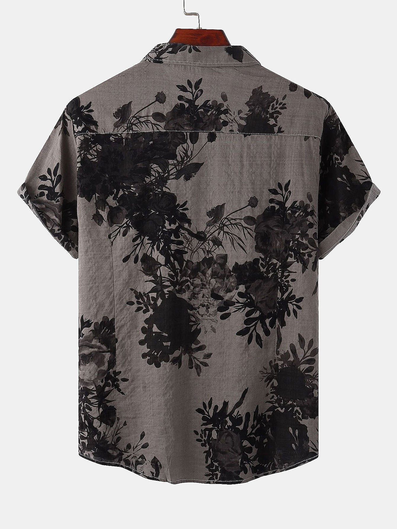 Arleigh® | Ink Floral Print Shirt