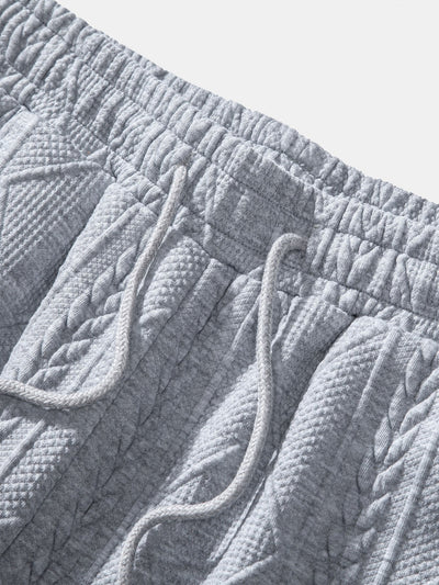 Azzedine® | Geometric Jacquard Jogger Pants