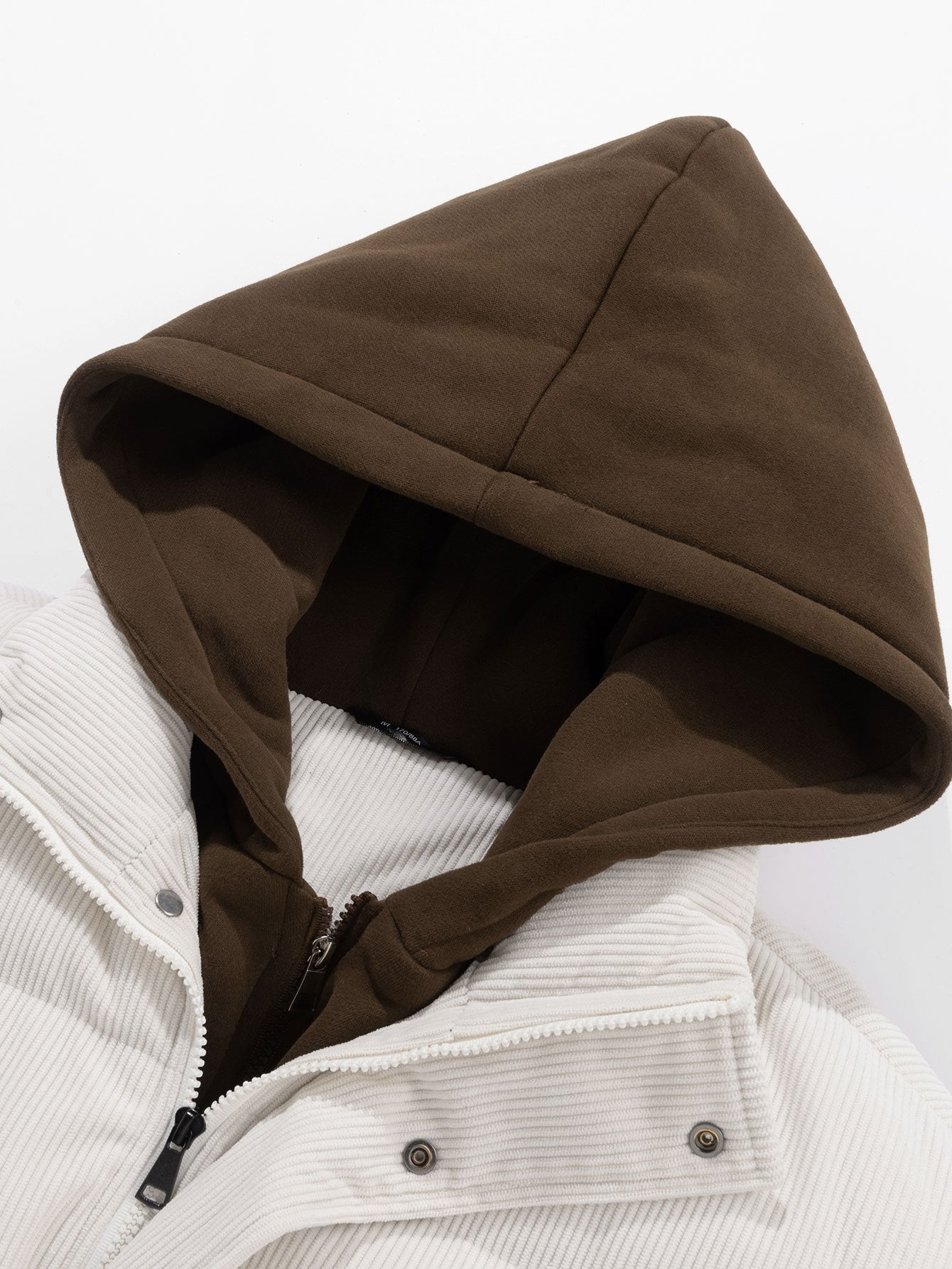 Leo | Corduroy Hooded Puffer Coat