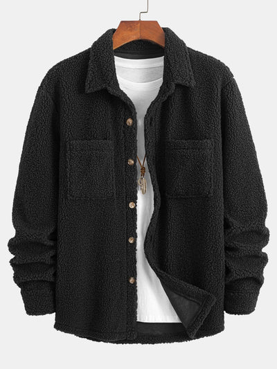 Manuel® | Teddy Fleece Button Up Shirt