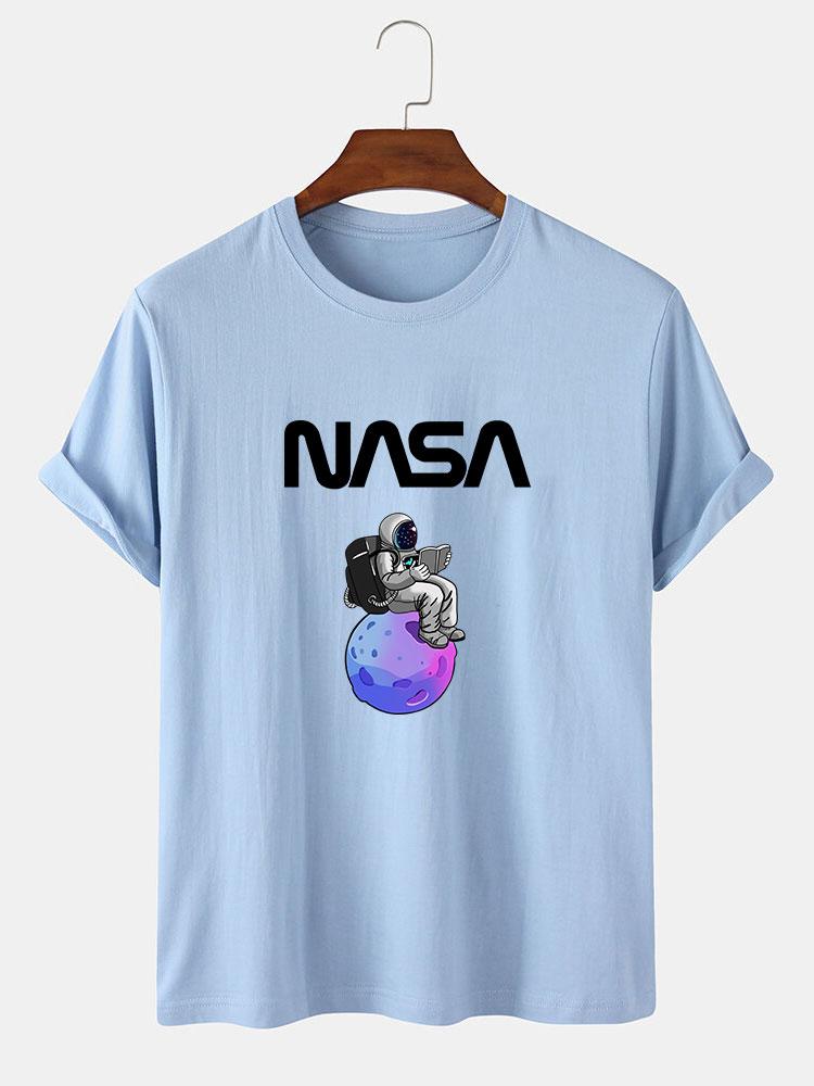 Klaus® | Astronaut Reading Book Print T-Shirt