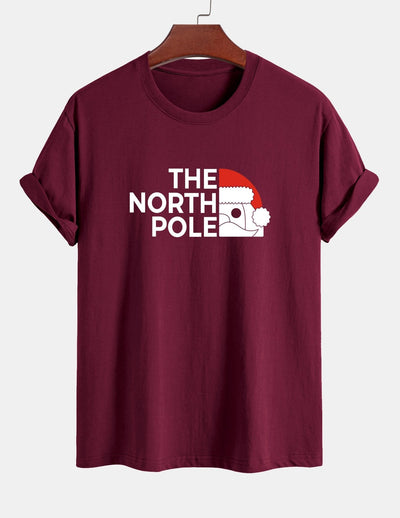 Alberto® | Santa Claus Slogan Print Cotton T-Shirt