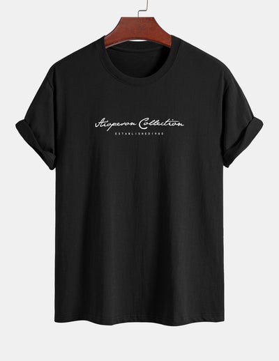 Aristides® | Slogan Print Cotton T-Shirt