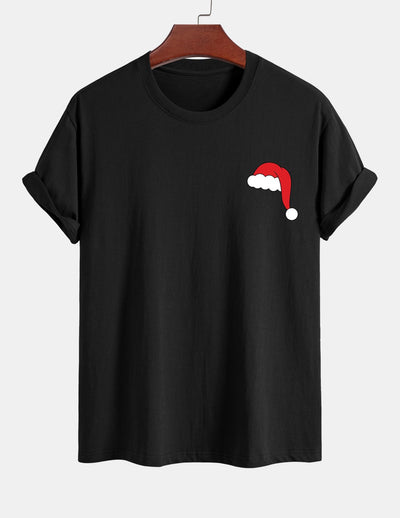 Alejandro® | Santa Hat Print Cotton T-Shirt
