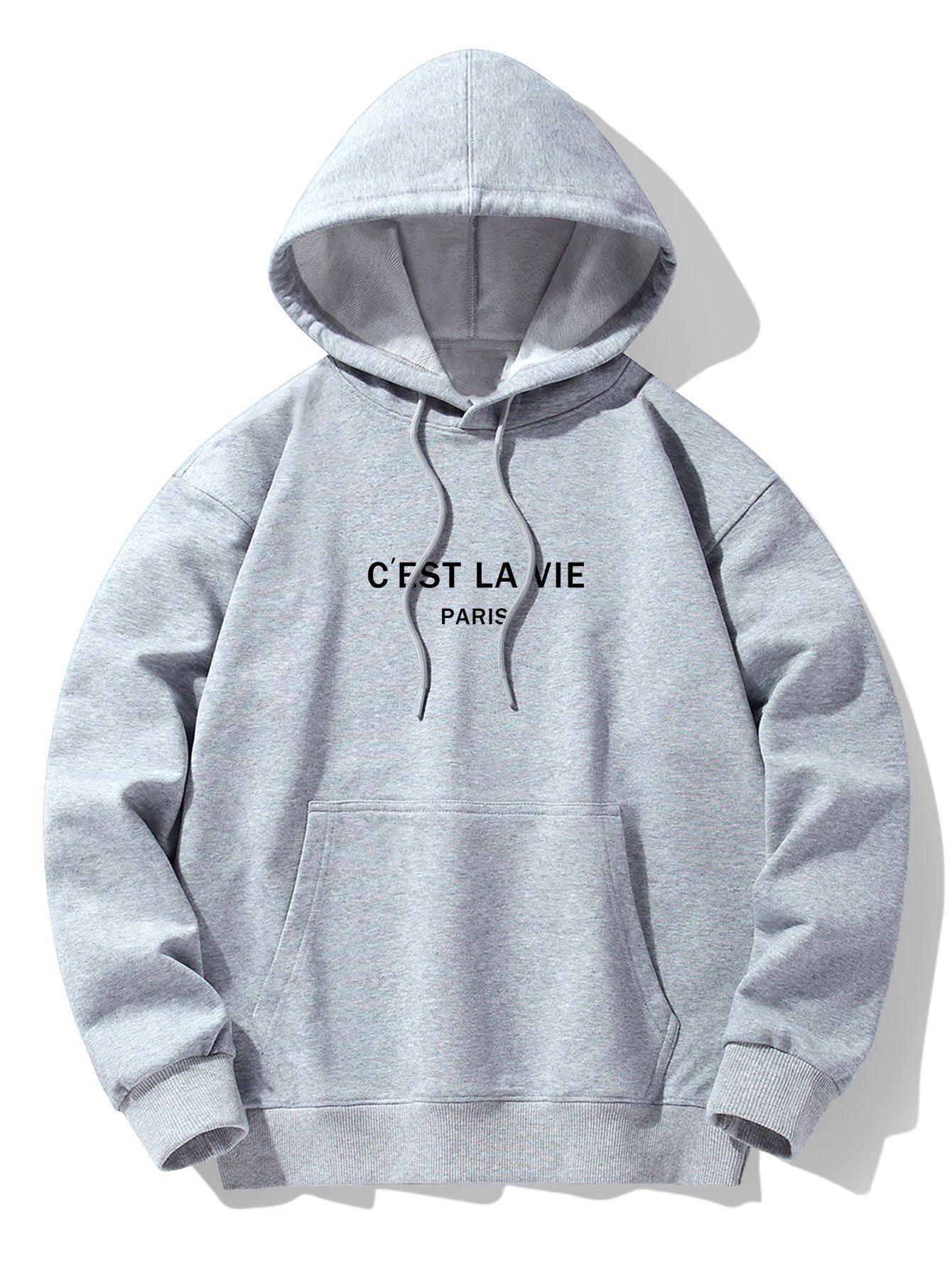 Cyrus | Paris Print Cotton Blend Hoodie