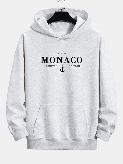 Keith | Monaco Slogan Print Relax Fit Hoodie