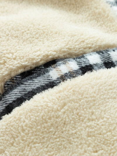 Forest | Teddy Fleece Lined Detachable Flannel Plaid Hooded Coat